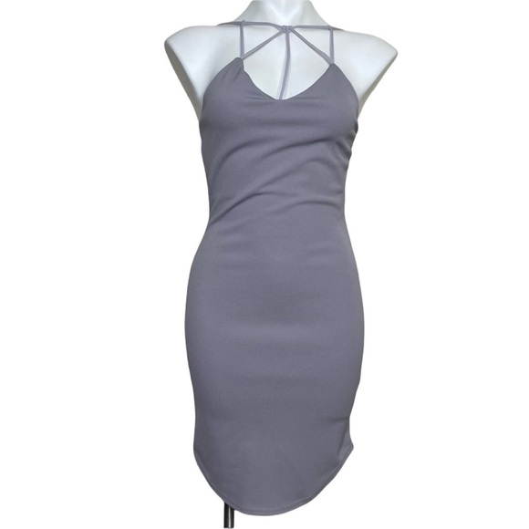 Missguided Multi Strap Curve Hem Bodycon Dress NWT 6 - Picture 2 of 7